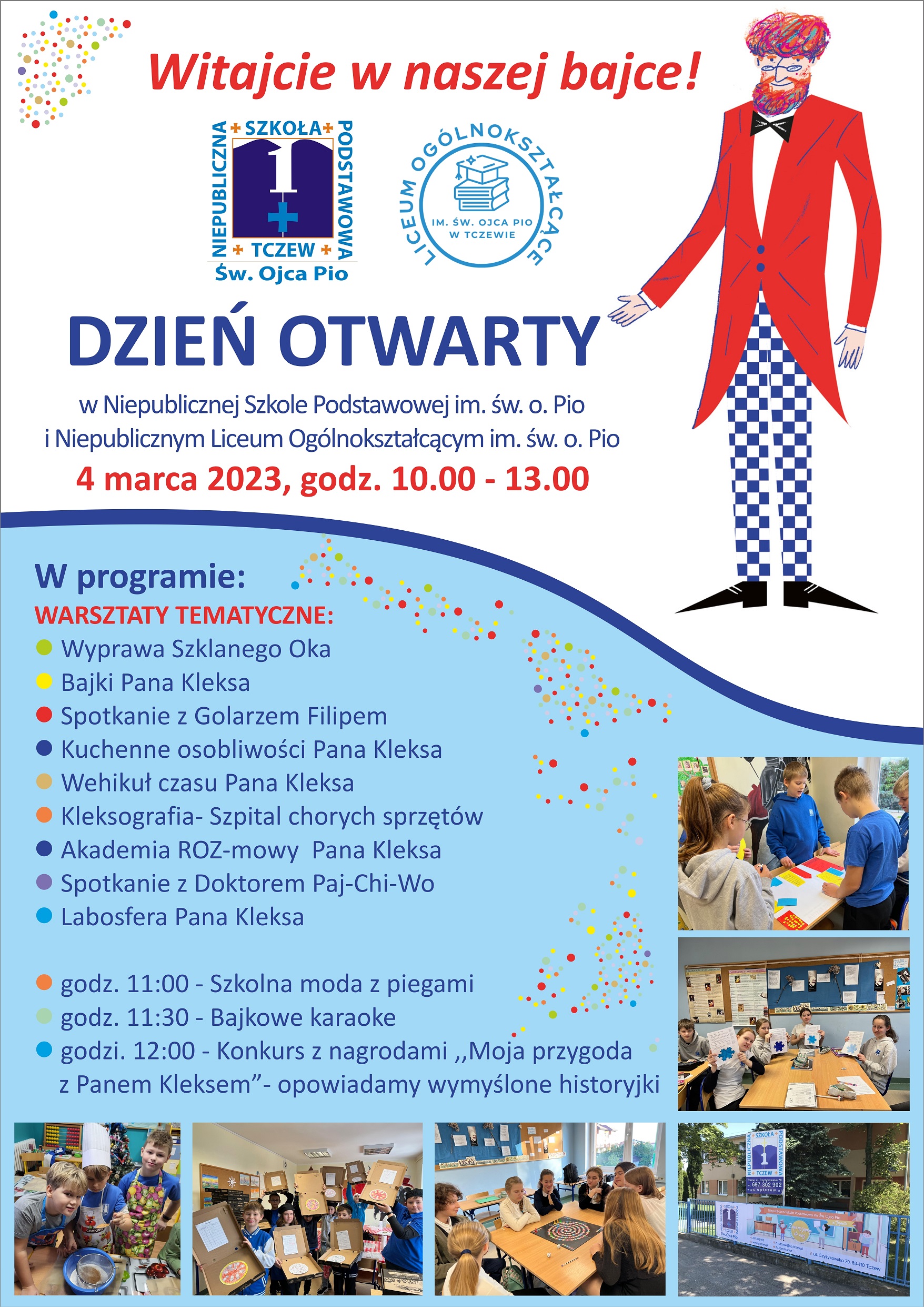 DZIEŃ OTWARTY W NSP I LICEUM IM. ŚW. O. PIO